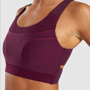 Dark Ruby Gymshark Sports bra